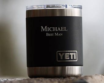 YETI Lowball in Black Custom Engraved Personalized | Etsy
