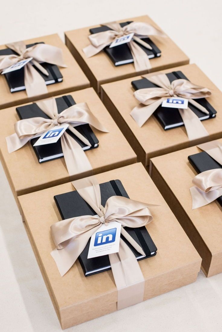 CORPORATE EVENT GIFTS// Polished  company branded gifts welcome professionals to...