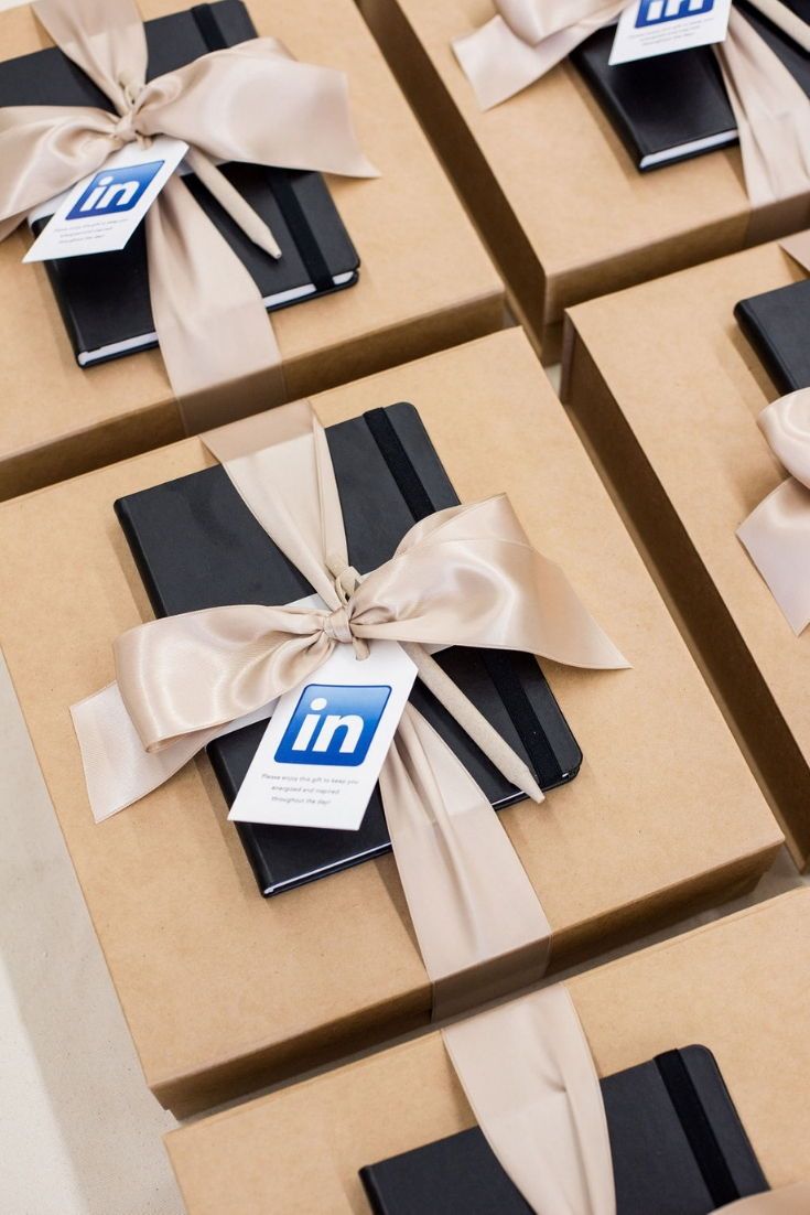 CORPORATE EVENT GIFTS// Polished  company branded gifts welcome professionals to...