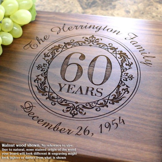 Personalized Engraved Cutting Board- Wedding Gift, Anniversary Gift, Housewarmin...