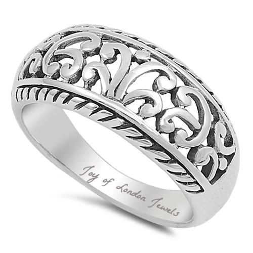 Italian Scroll Wedding Ring