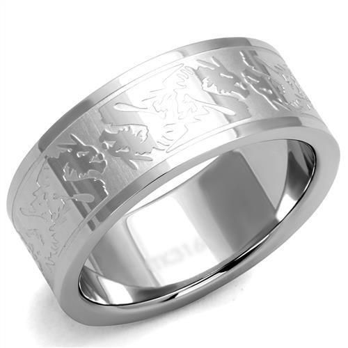 Men's or Ladies Asian Style Dragon Wedding Band Ring