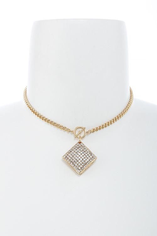 Minimalist Gold Pave Russian lab Diamond Choker Necklace