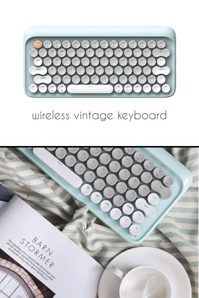 Lovely Mint Vintage Mechanical Keyboard. Tech gifts for teens. Popular Christmas...