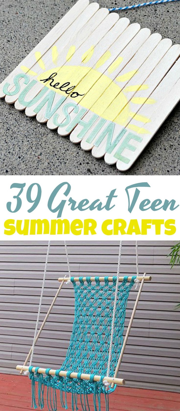 These teen summer  craft ideas will be just the thing to kick off your summer fu...