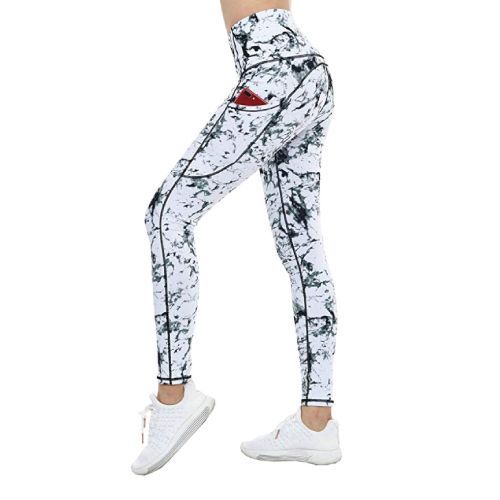 Stylish Marble Print Yoga Pants with Pockets (Cool Christmas Gifts For Teen Girl...