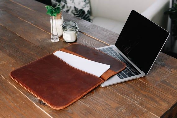 Leather document organiser,Business gift,Gift for him,Corporate gifts,Document c...