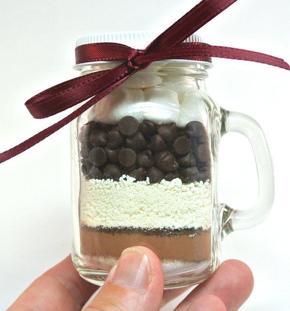 Mason Mug Mocha Hot Chocolate, Mocha Layered Mix, Corporate Gift, Favor, Stockin...
