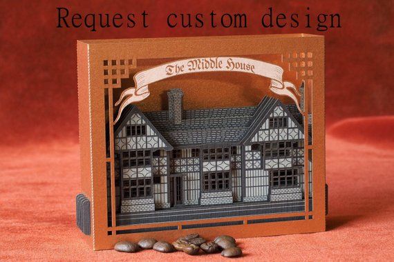 Promo card hotel pop up paper art corporate gifts 3d brand identity gifts House ...