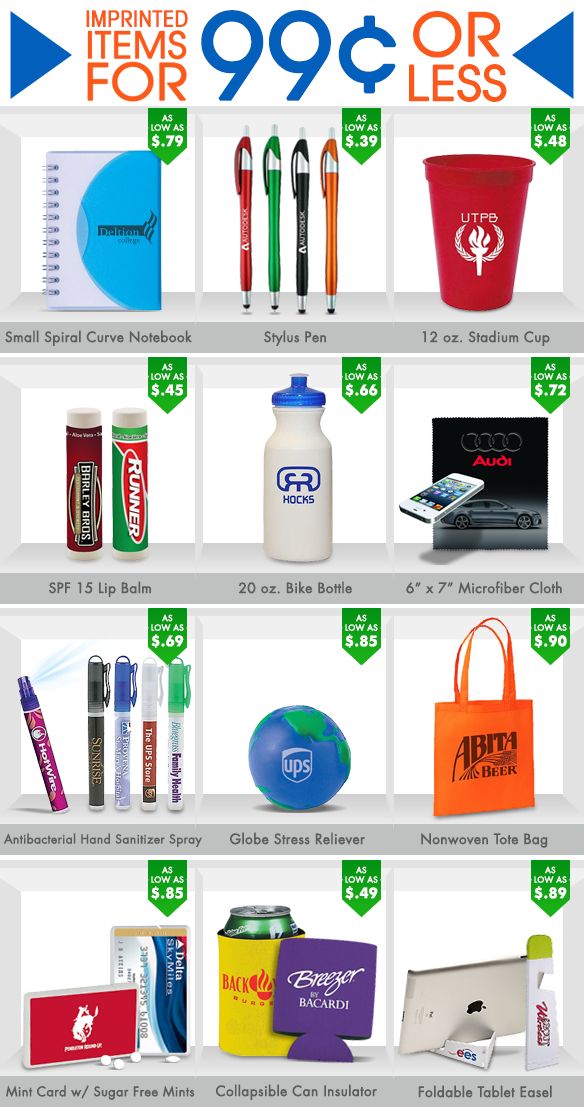 Promote your brand for less than $1 with giveaways from Motivators!