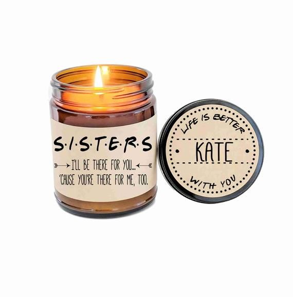 Sisters Gift Friends TV Show Soy Candle Gift for Sister Scented Candle Birthday ...