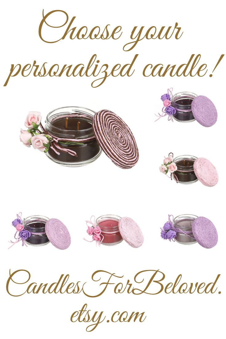 The custom scented candles will decorate your SPA party  with a pleasant aroma a...