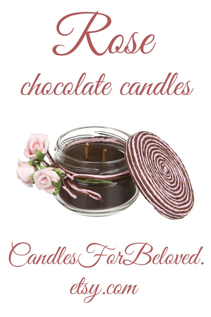 The pink rose hot chocolate scented candles are excellent corporate gifts for co...