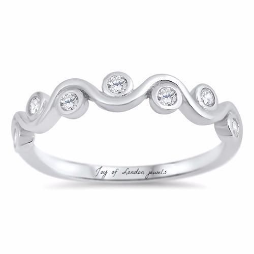 1TCW Russian Lab Diamond Wedding Band Promise Ring
