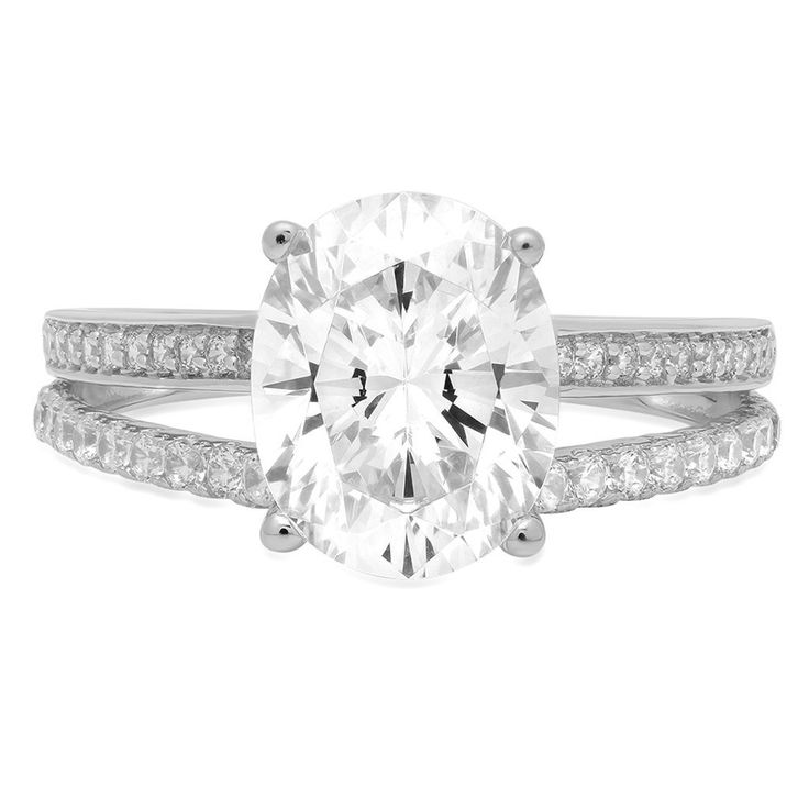 20% off Sale Today! 14K White Gold 1.8CT Oval Cut Russian Lab Diamond Halo Engag...