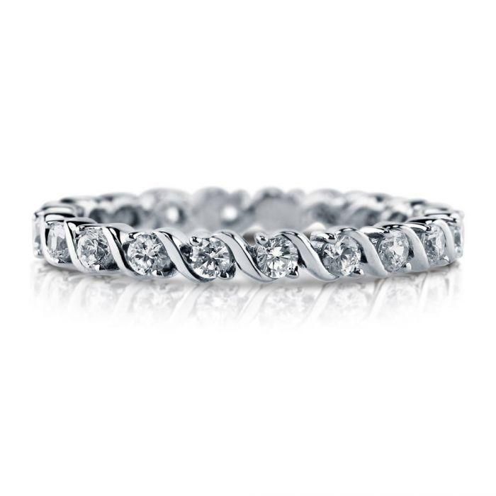 A Perfect 2.55TCW Russian Lab Diamond Eternity Ring
