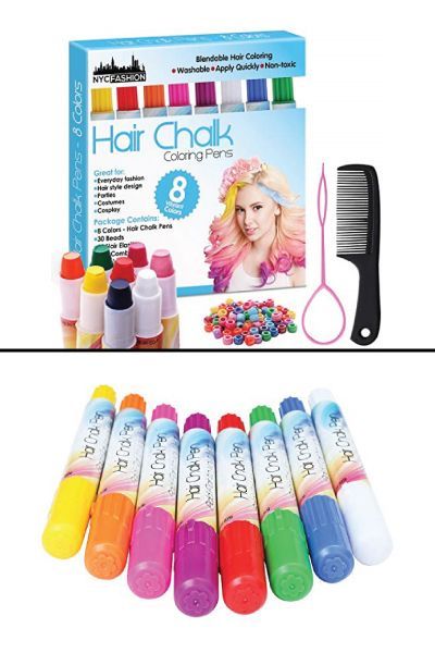 Popular Christmas Gifts For Tween Girls - Hair Chalk Coloring Pen Set