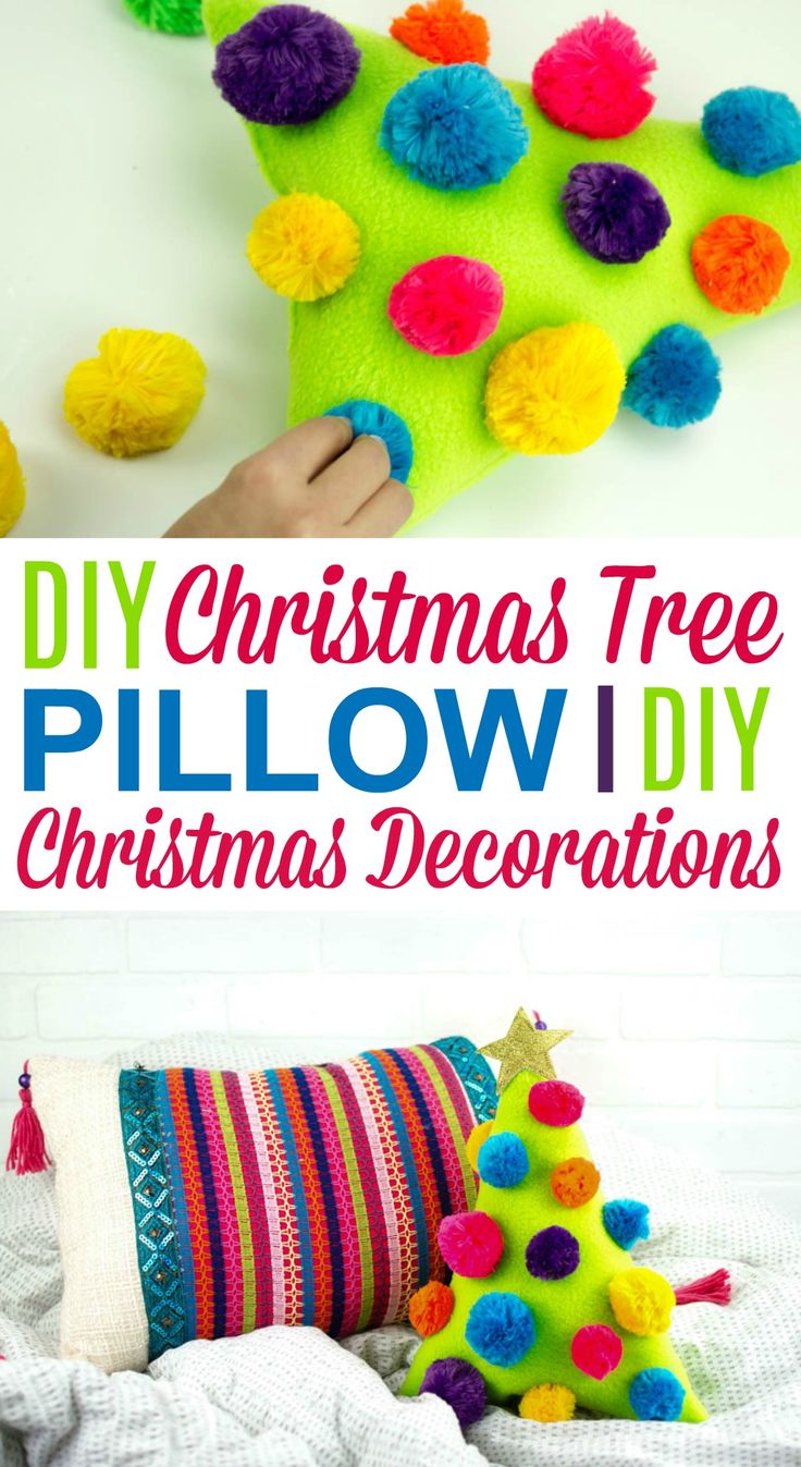 This is a great DIY Christmas Tree Pillow | DIY Christmas Decorations perfect fo...