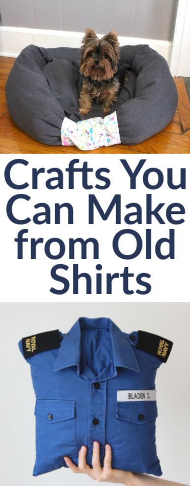We have rounded up some amazing crafts you can make from old  shirts! From t-shi...