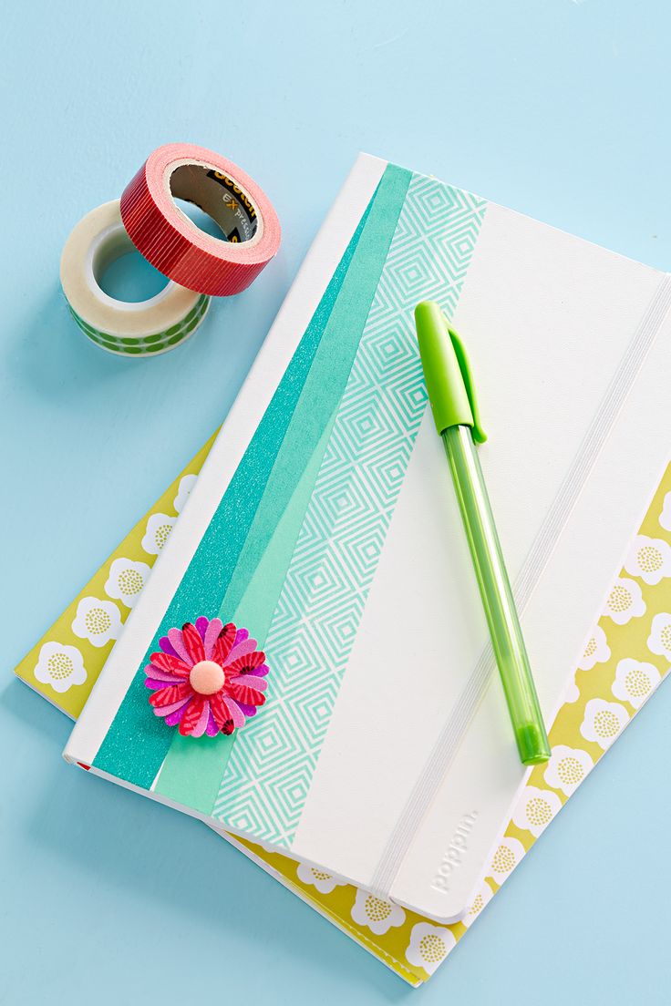 Everyone could use a journal, especially one as pretty as this. The trick? Washi...