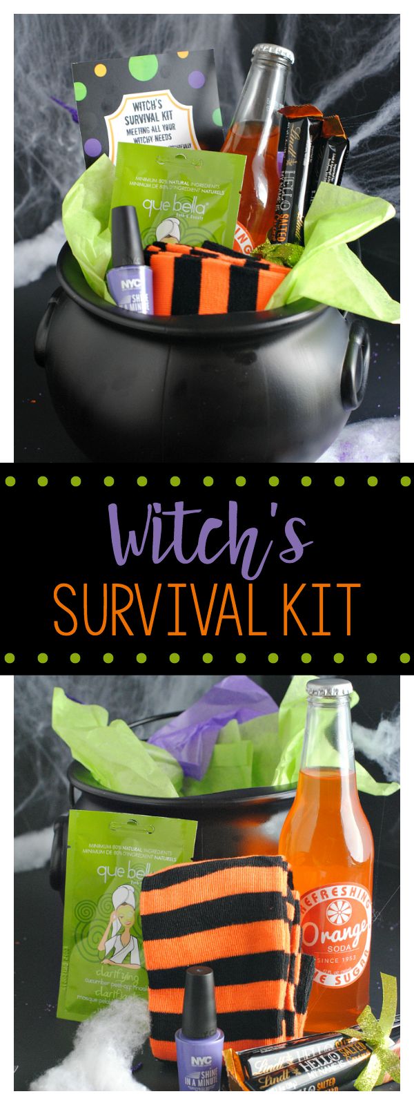 Witch's Survival Kit-Cute Gift Idea for Halloween. This is such a fun and creati...