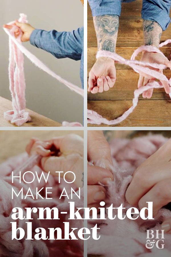 This arm-knitted blanket is the perfect DIY Christmas gift. They'll think of you...