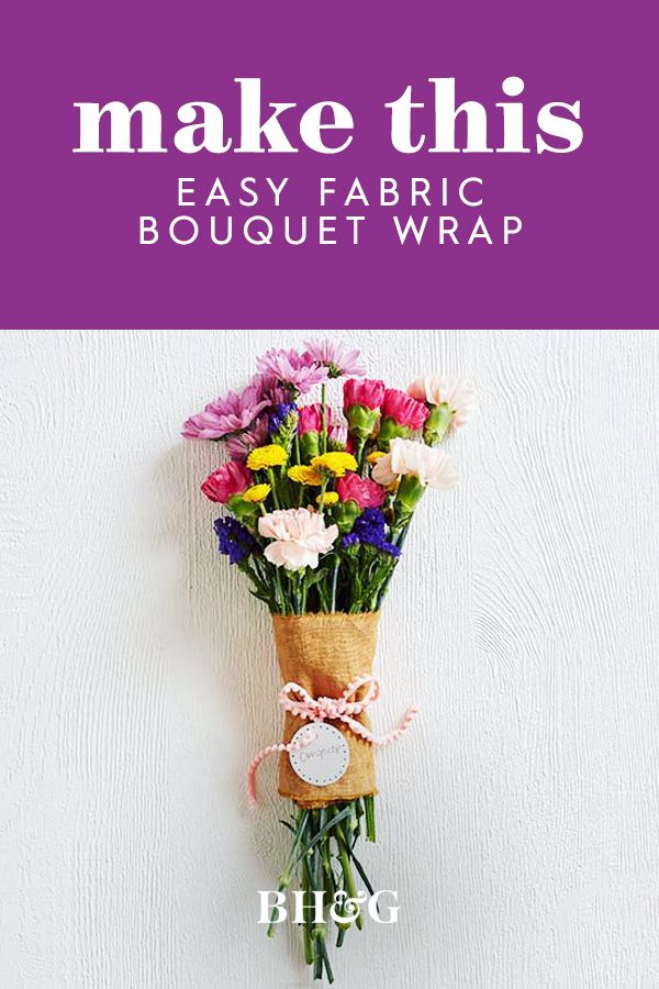 This rustic wrap really is as easy as it looks! Simply trim your fabric, roll, a...