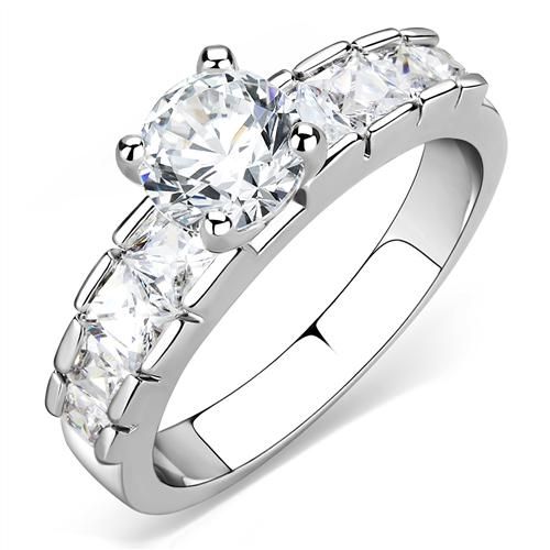 A Perfect 1CT Round Cut Solitaire Russian Lab Diamond Halo Engagement Ring