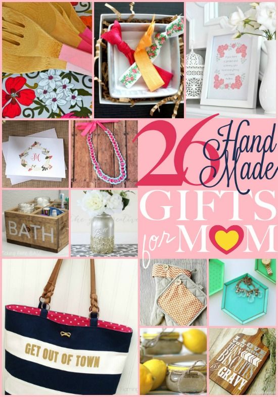 Love these gift ideas for Mother's Day!! 26 Handmade Gifts for Mom - #DIY #mothe...