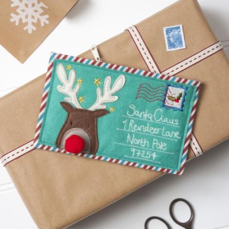 Gisela Graham Felt Letter To Santa Envelope Purse - £9.00 - A great range of Wr...