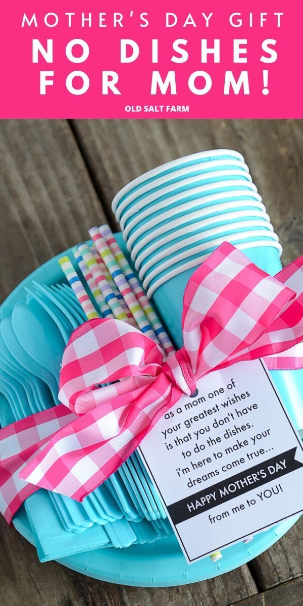 No Dishes for Mom: Mother's Day Gift & Printable | Old Salt Farm