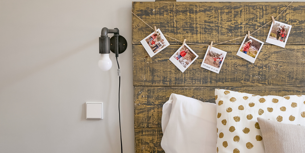 decorate wall with photos